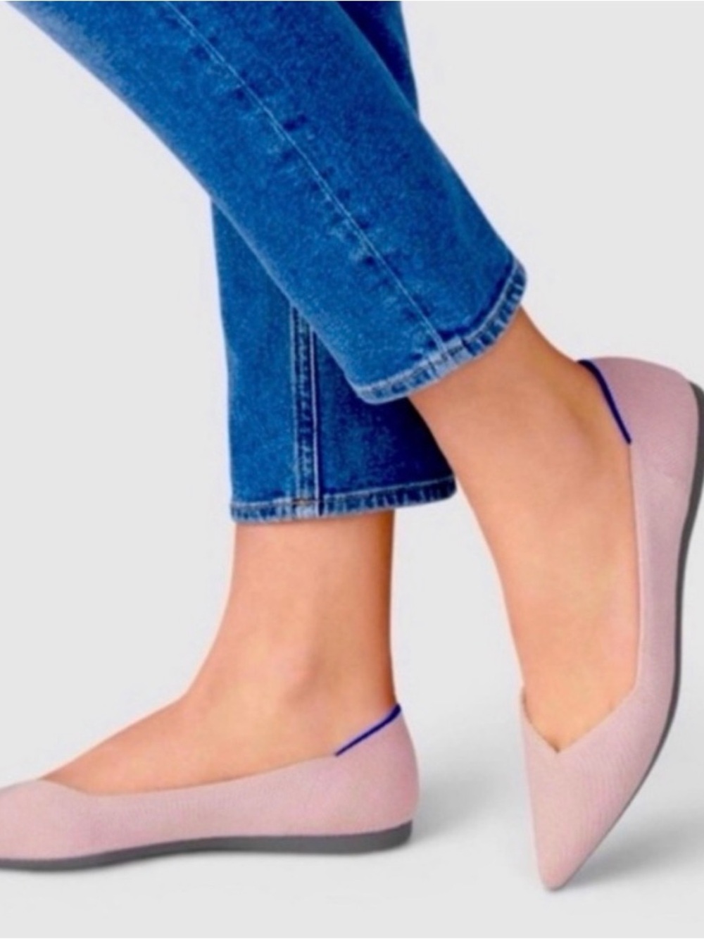 Rothy's The Point Flats Pink In Petal Pink